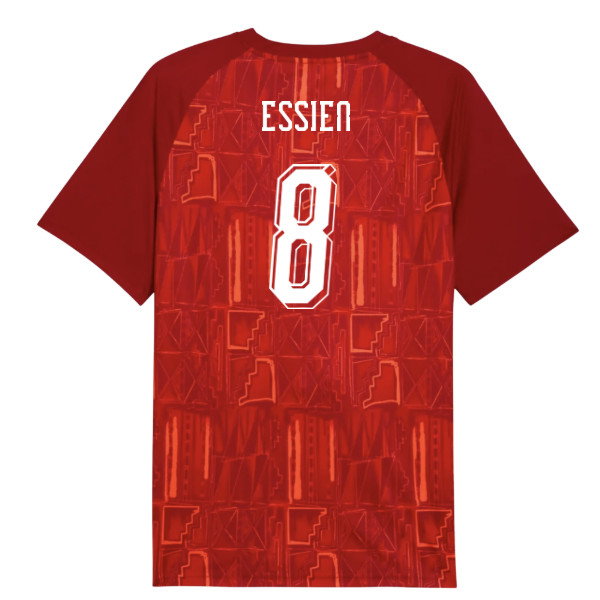 2026-2027 Ghana Warm Up Jersey (Dark Crimson) (Essien 8)-SoccerKits Hub | Buy Soccer Jerseys Online